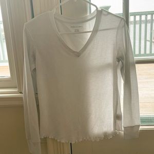 American Eagle White Long Sleeve Tee